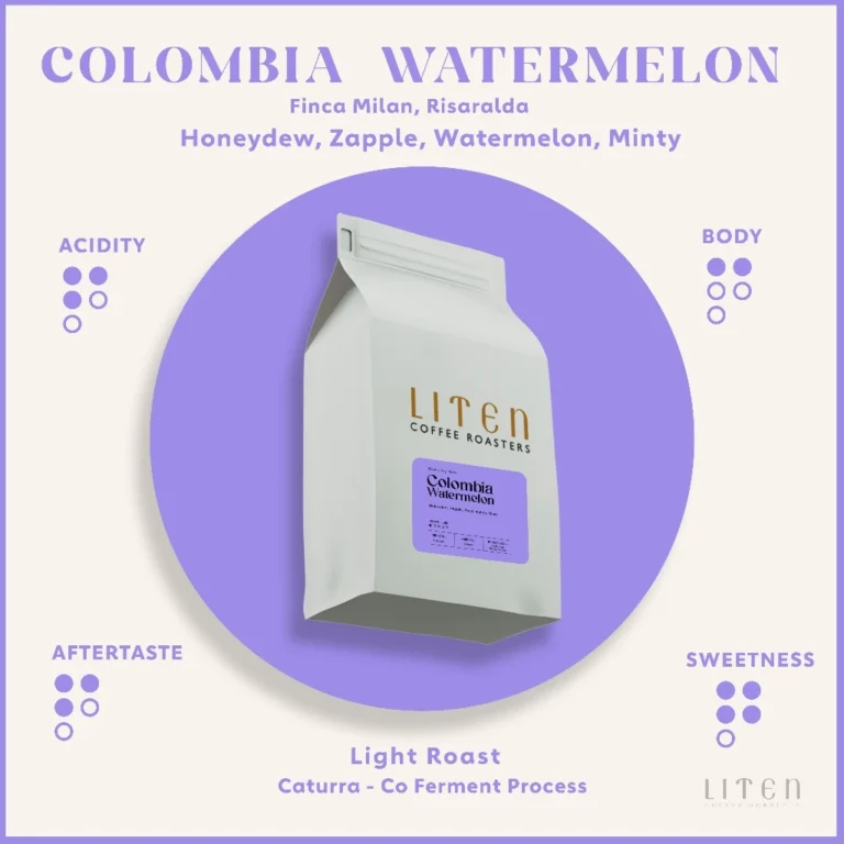 Liten Columbia Watermelon Coffee beans for filter