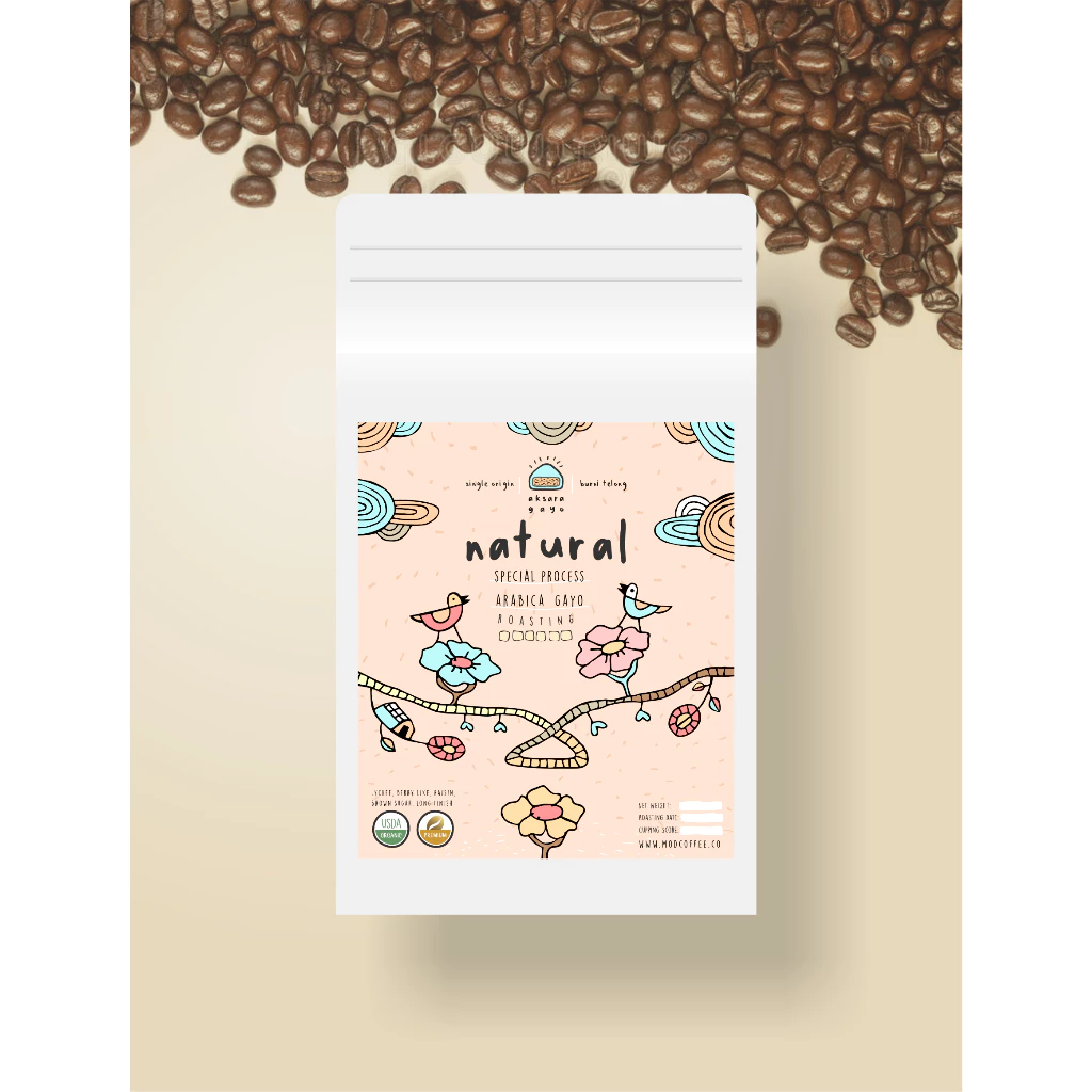 Natural Process Arabica Coffee Roasted Single Origin 200/500 g